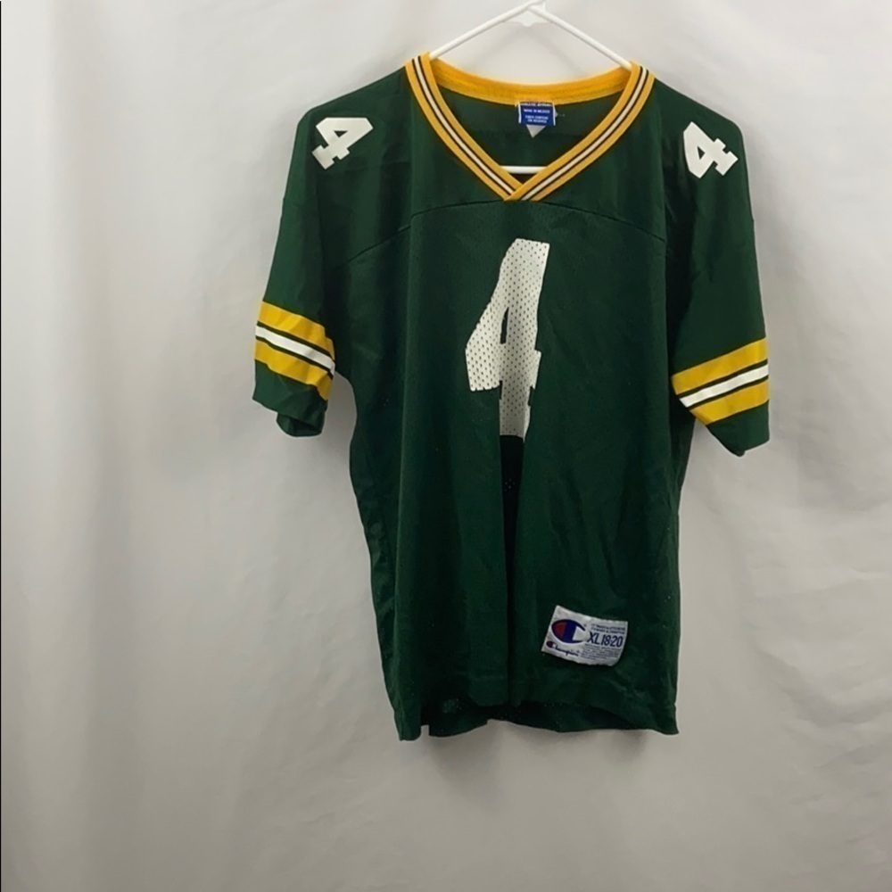 Vtg Brett Favre Green Bay Youth 18-20 XL Jersey